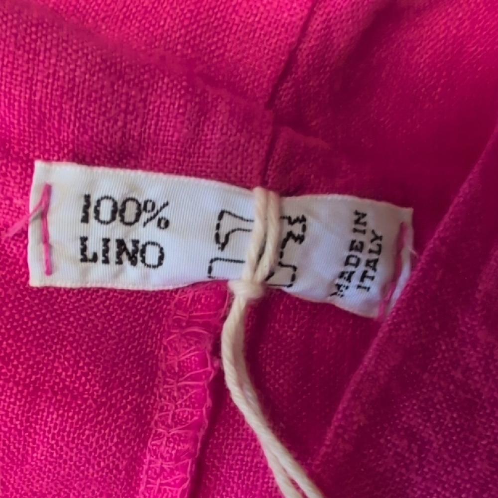 NWT 100 % Lino Made In Italy Linen Dress - Picture 5 of 11